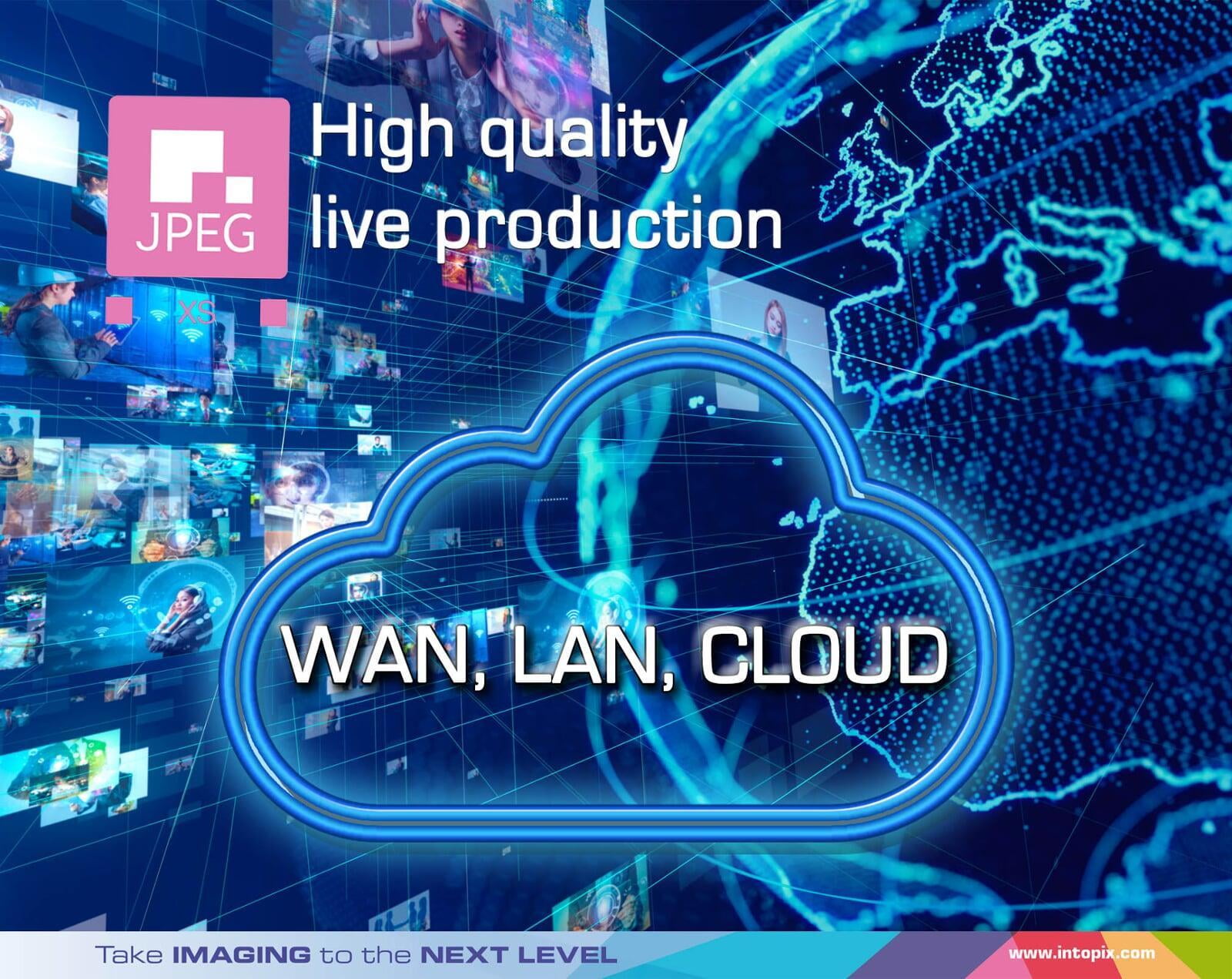 ​​High Quality Live Production in the LAN, over the WAN and into the Cloud using JPEG XS